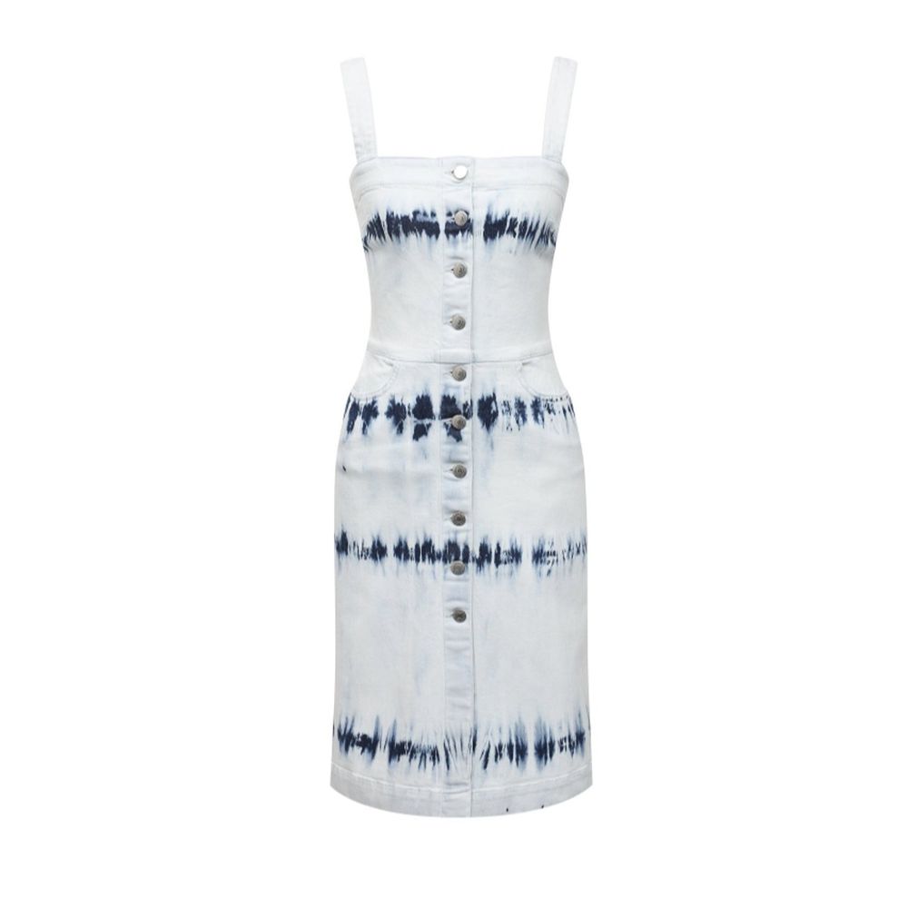 Robe en denim Made in Italy bleue