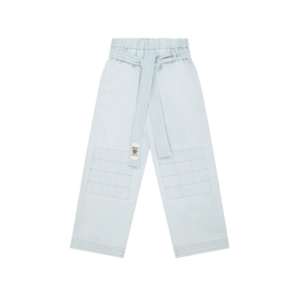 Pantalons denim Made in Italy bleus