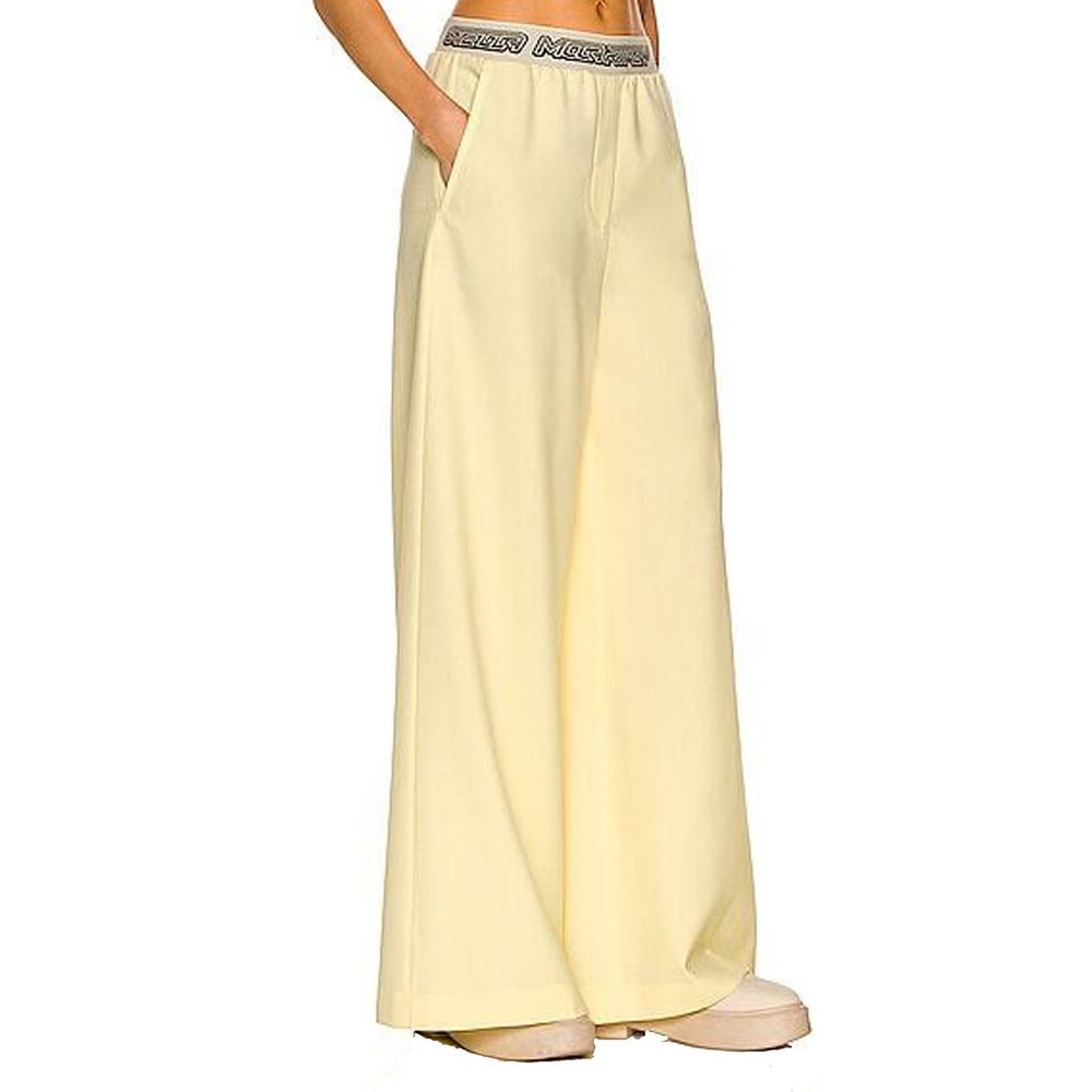 Pantalons Logo 100% laine noirs