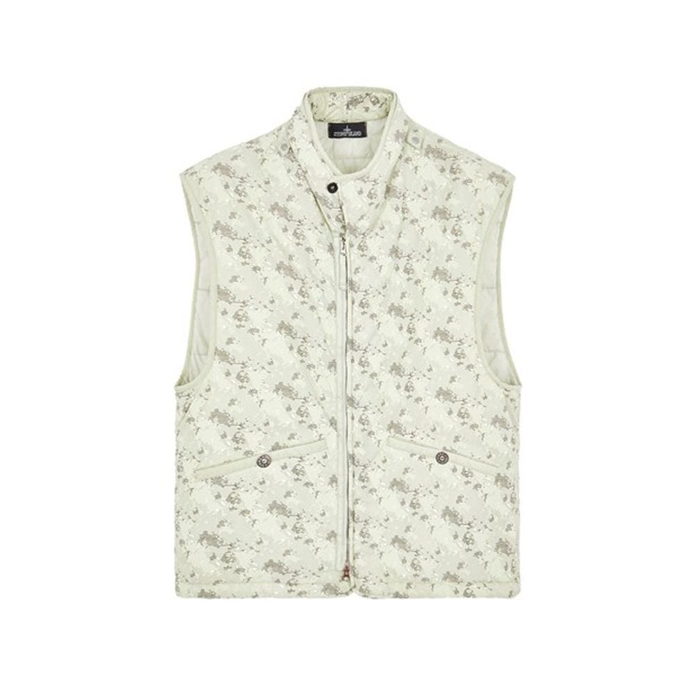 Gilet imprimé pour hommes noir