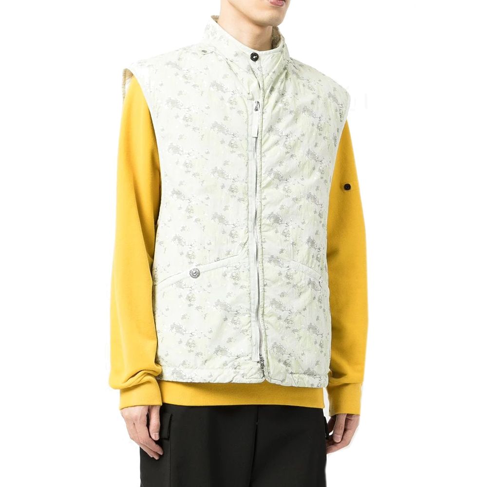 Gilet imprimé pour hommes noir