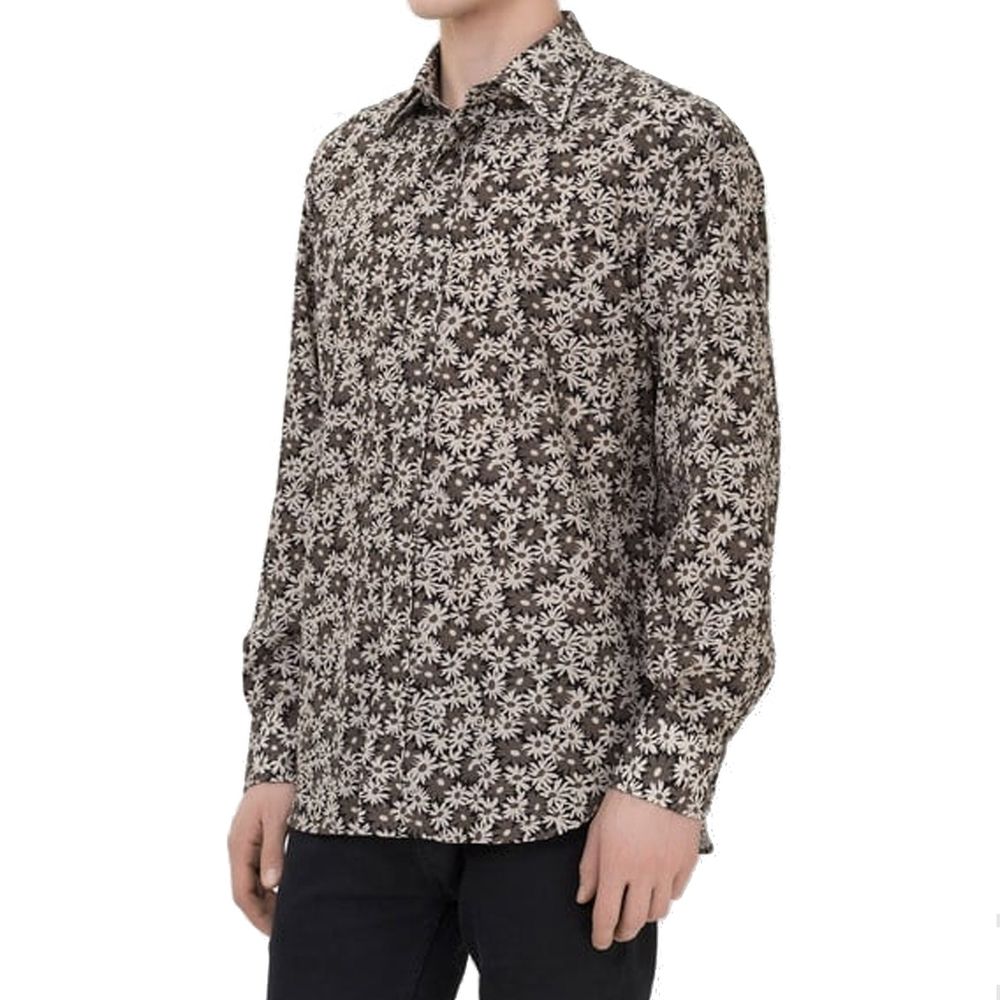 Chemise italienne à fleurs hommes multicolore