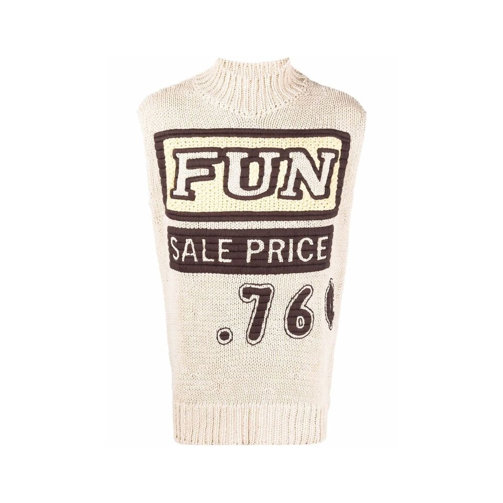 Gilet Made in Italy slogan imprimé
