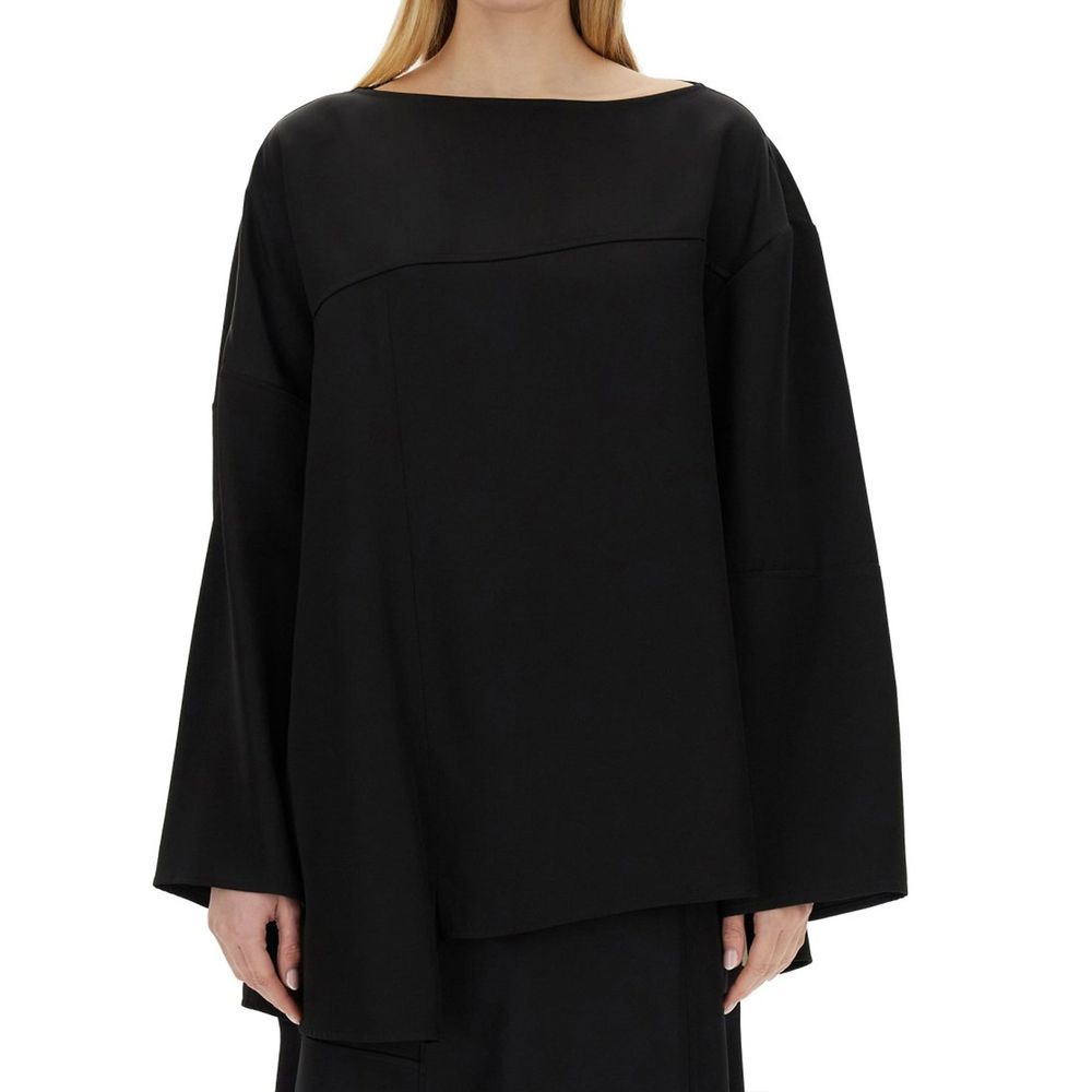 Blouse fluide soie-viscose blanche