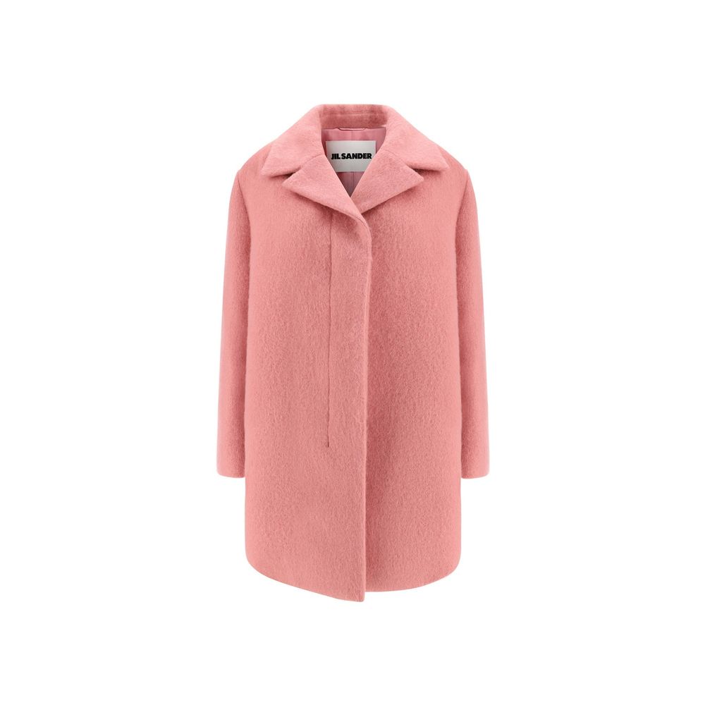 Manteau mohair‑laine Made in Italy gris