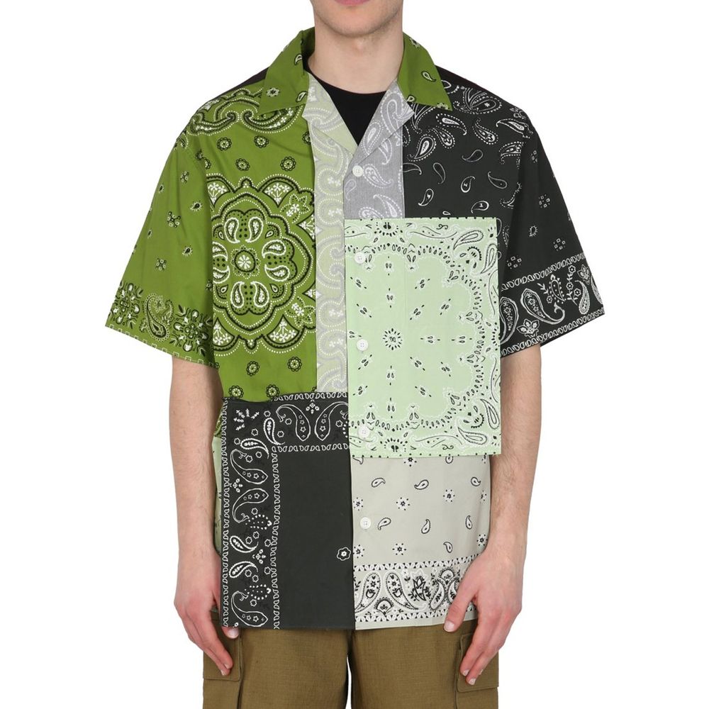 Chemise Patchwork Homme bleu
