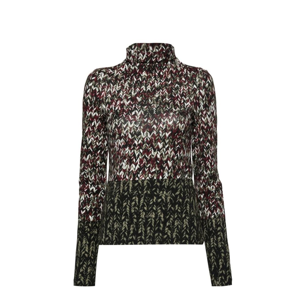 T-shirt femme All-over imprimé noir