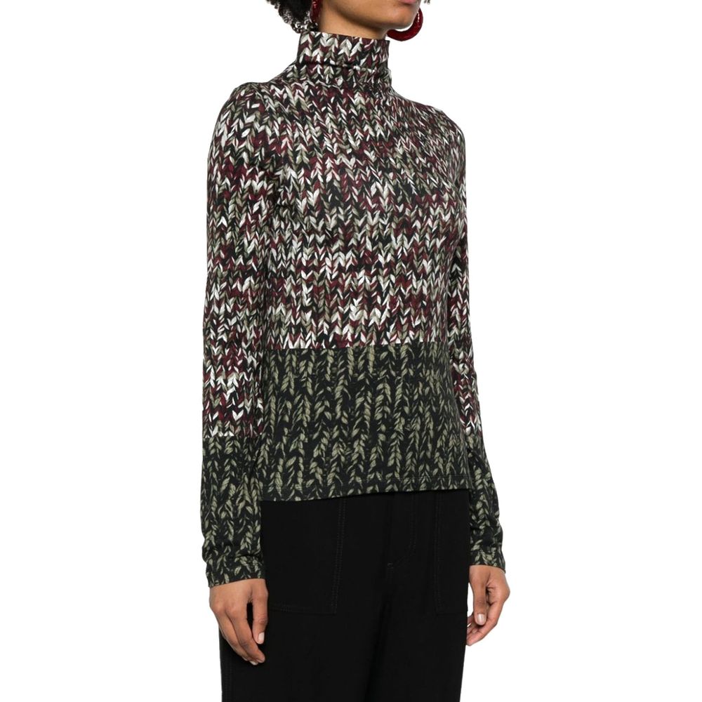 T-shirt femme All-over imprimé noir