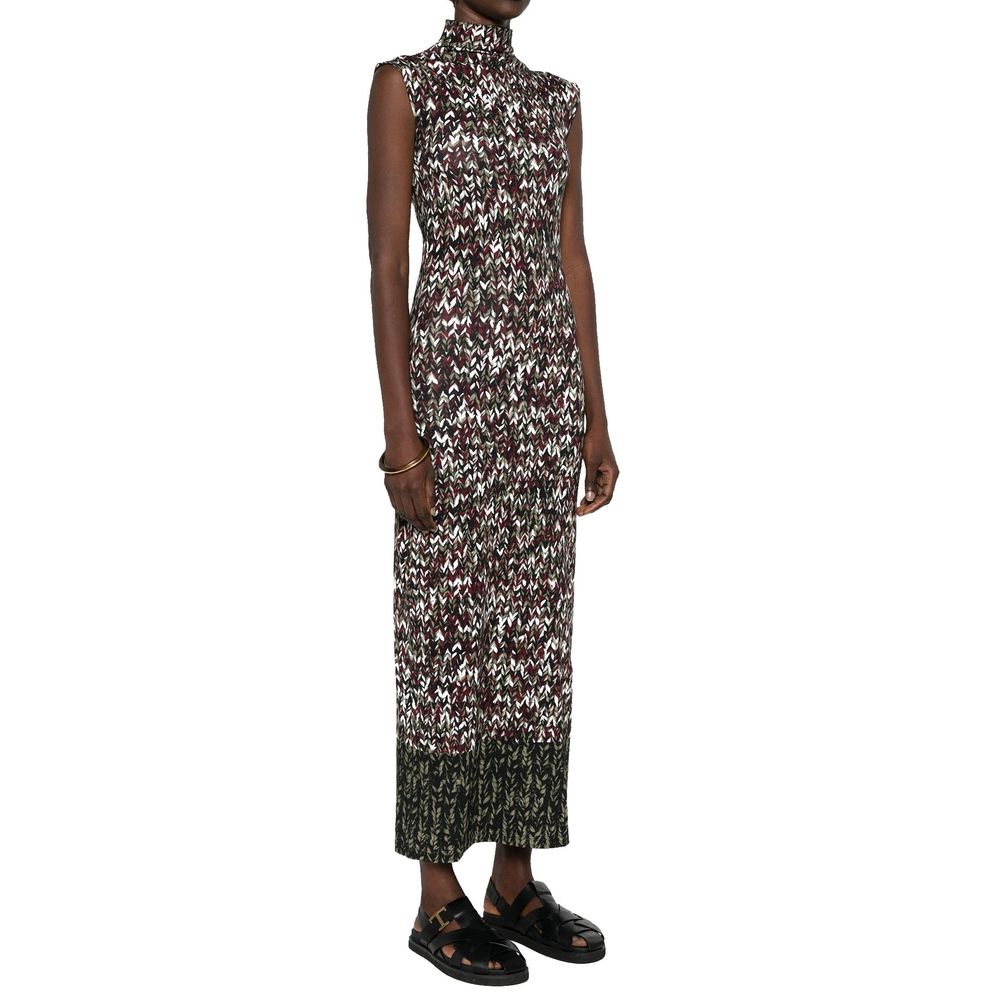 Robe Knit-Print Femme noire