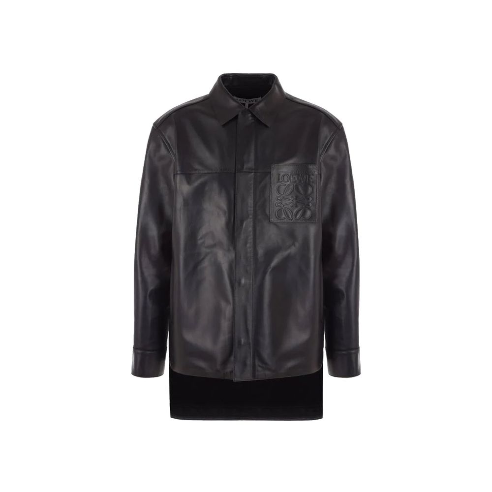 Veste en cuir homme Marron
