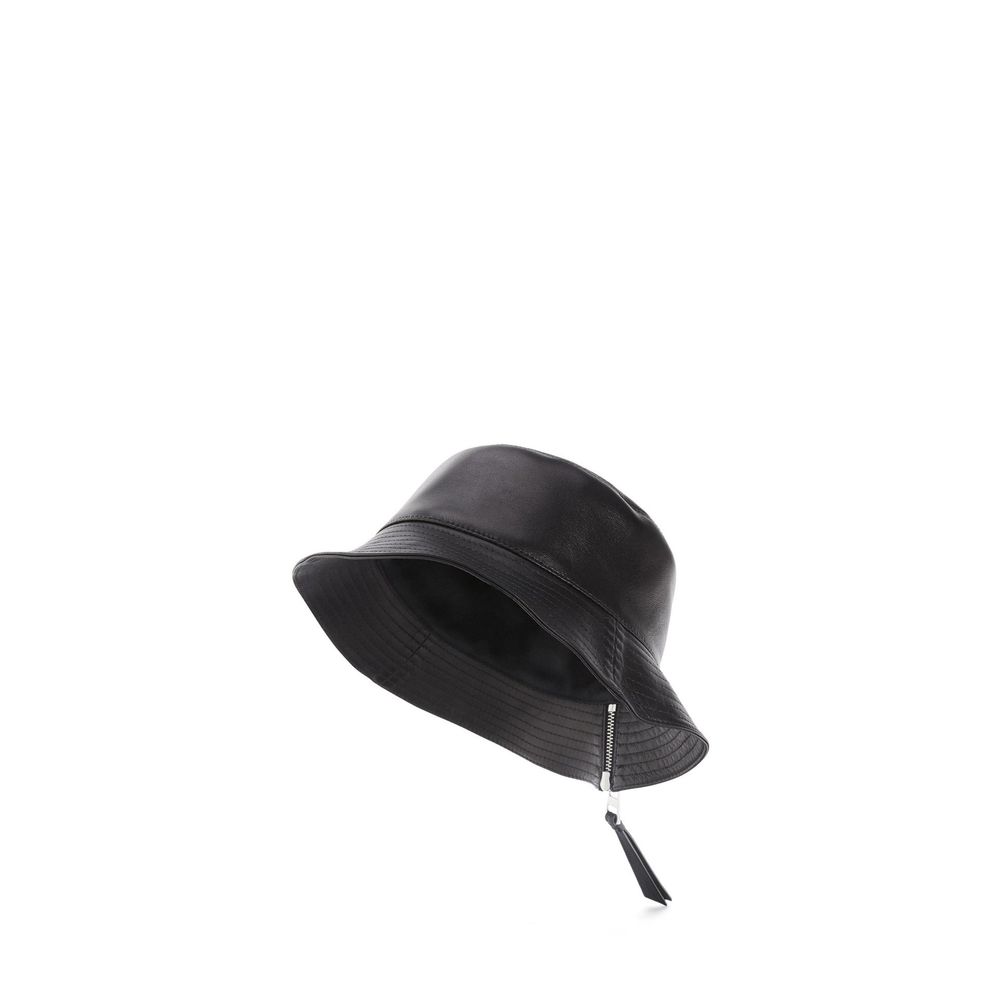 Chapeau en cuir homme marron
