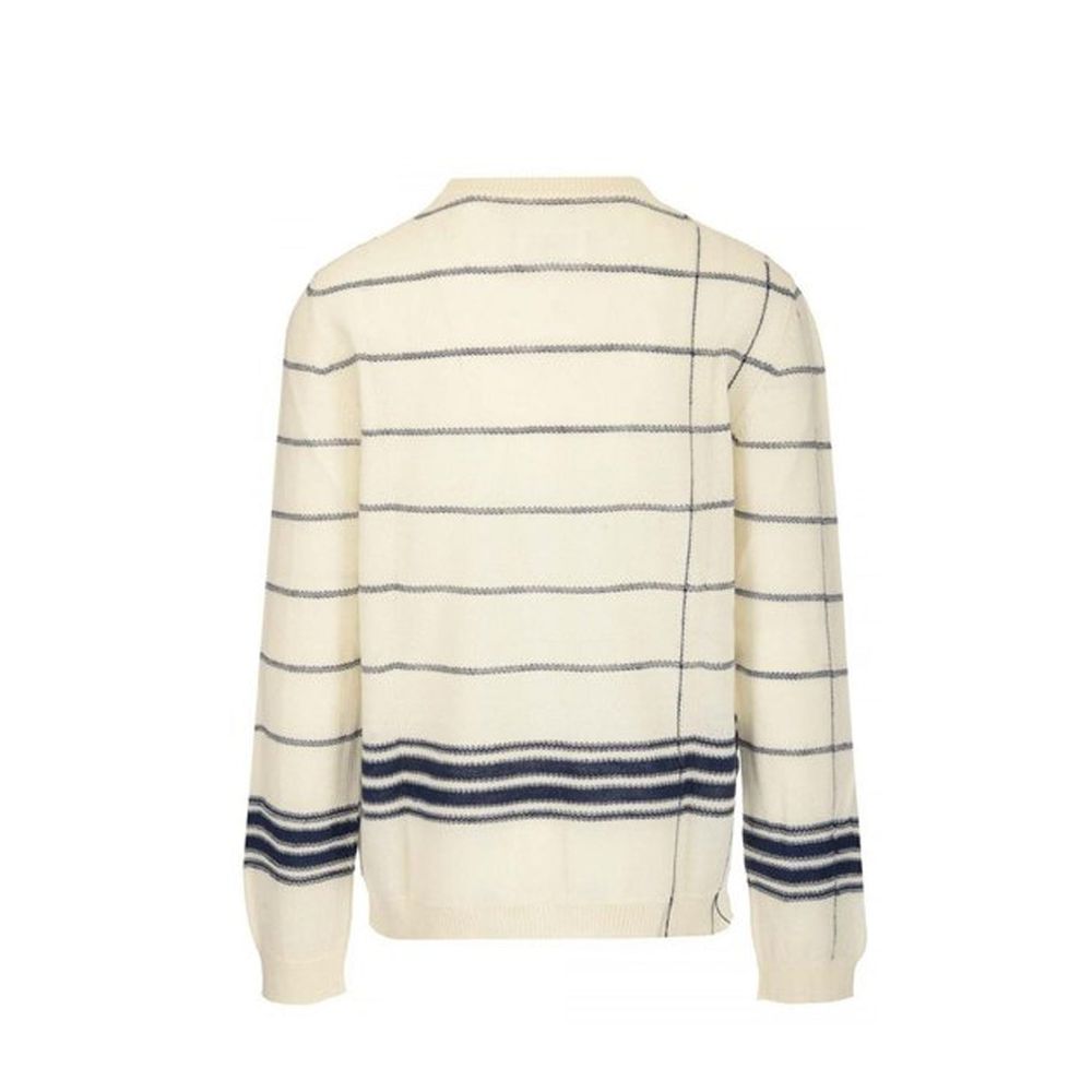 Pull Strié Homme en Laine bordeaux