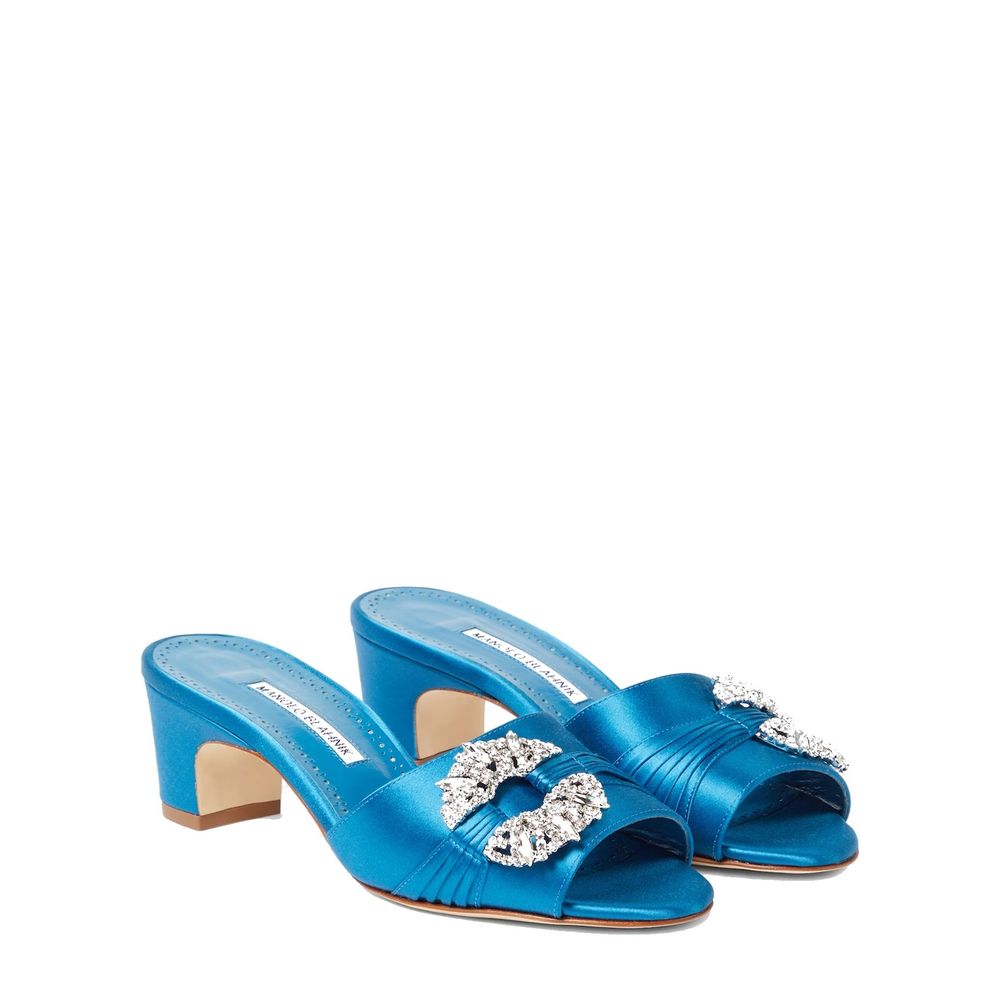 Mules Manolo Blahnik Prinap noires