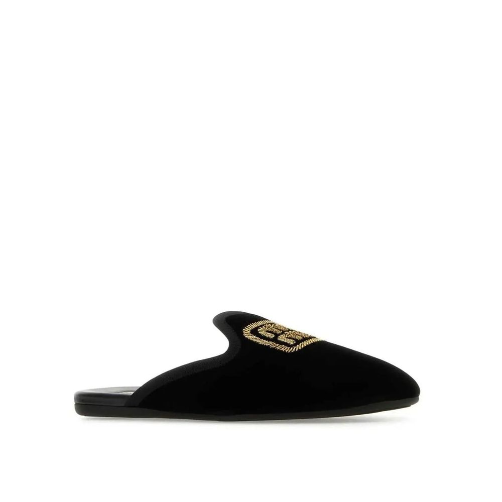 Mules Miu Miu Logo noires