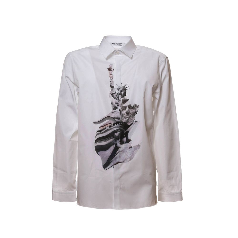 Chemise State Of Liberty à manches longues blanches