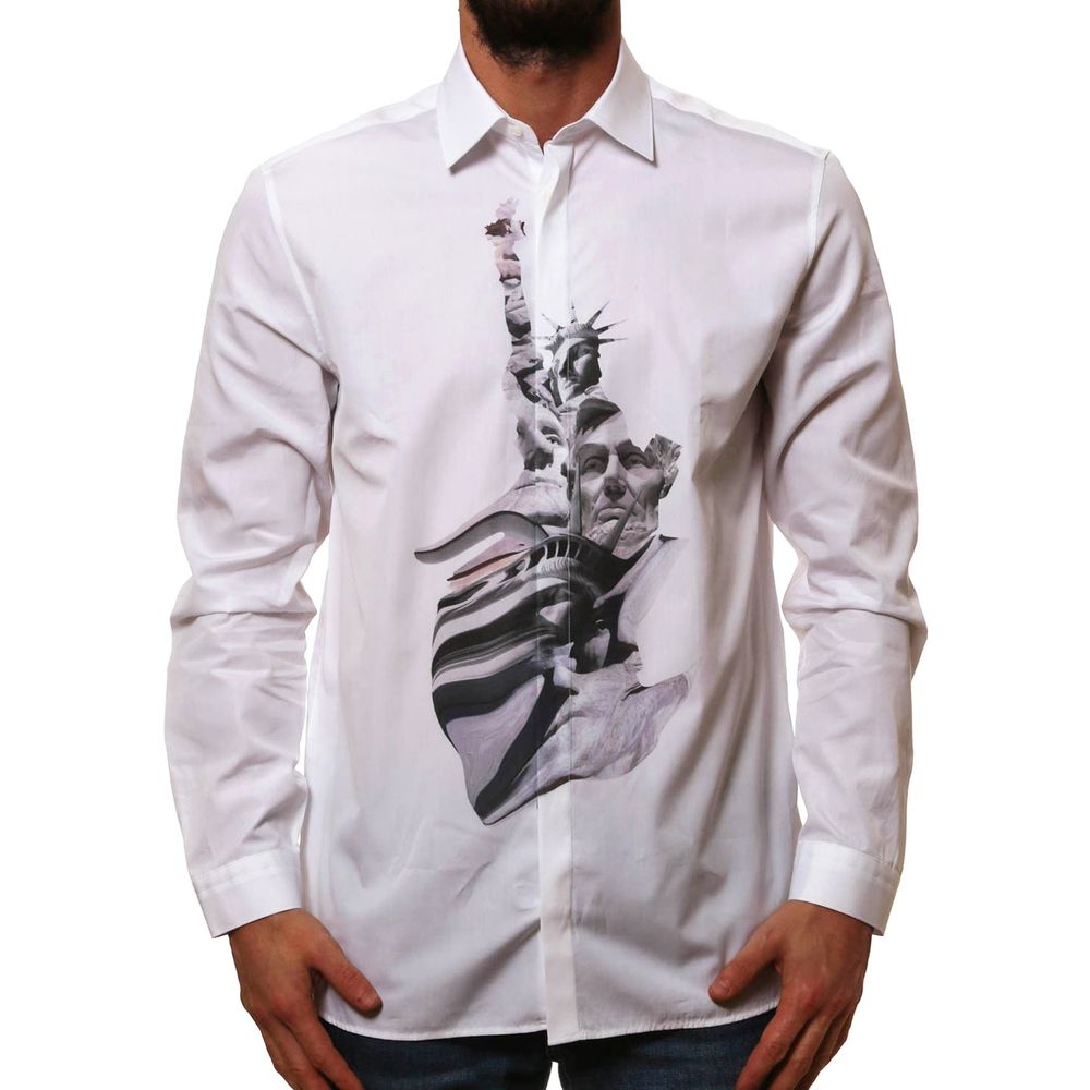 Chemise State Of Liberty à manches longues blanches
