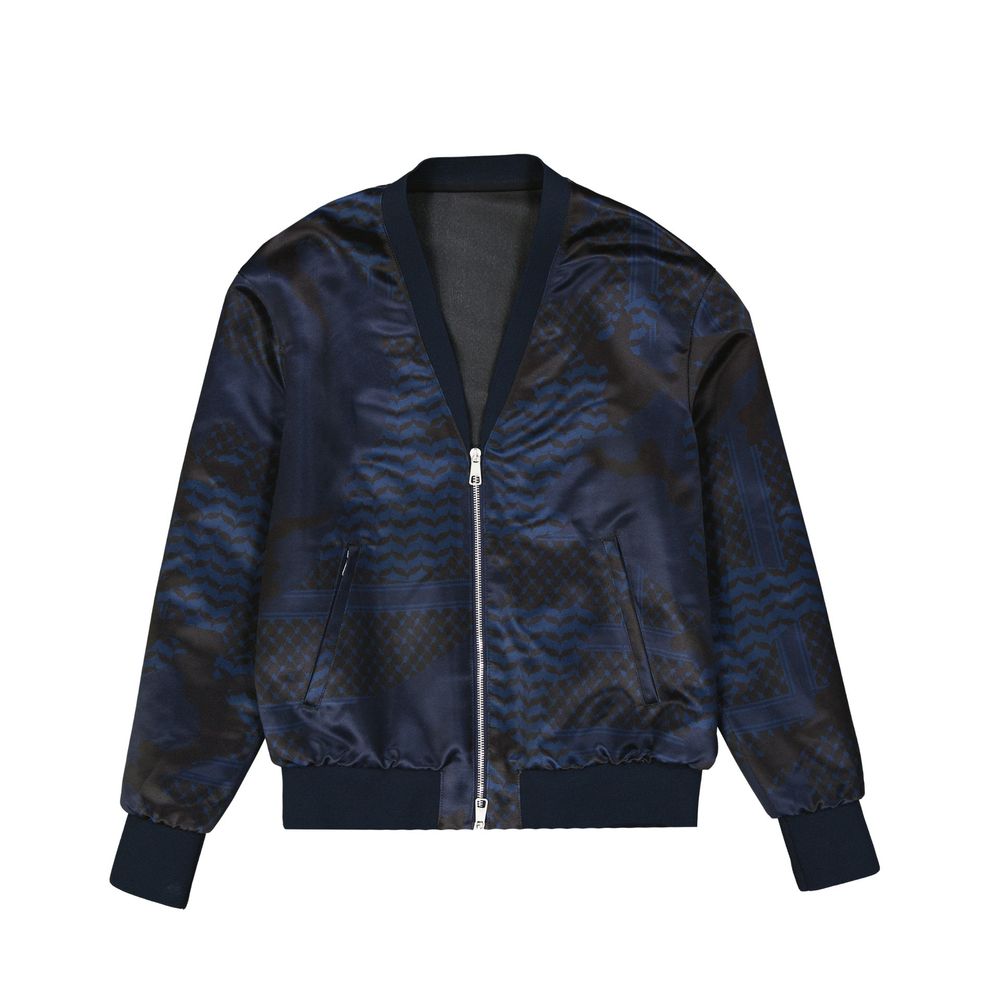 Veste bomber italienne pour hommes grise