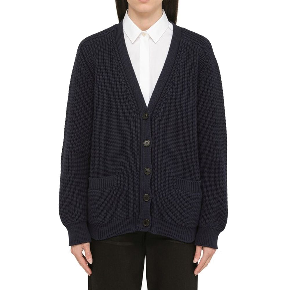 Cardigan Prada V-neck noir