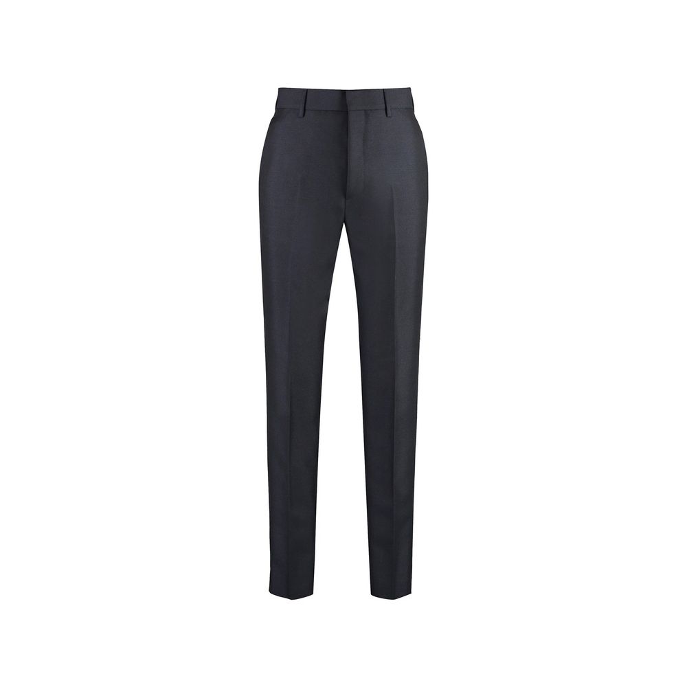 Pantalons en laine italiens gris