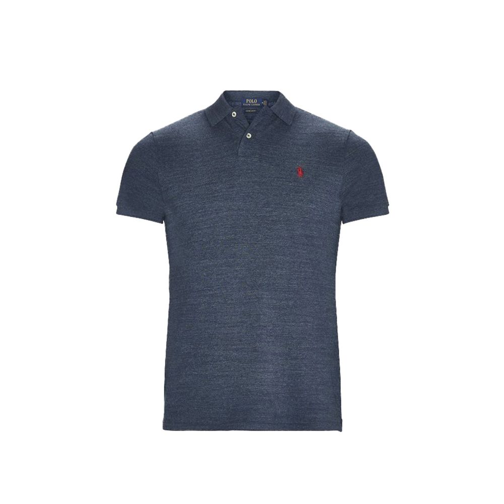 Polo 100% coton homme bleu
