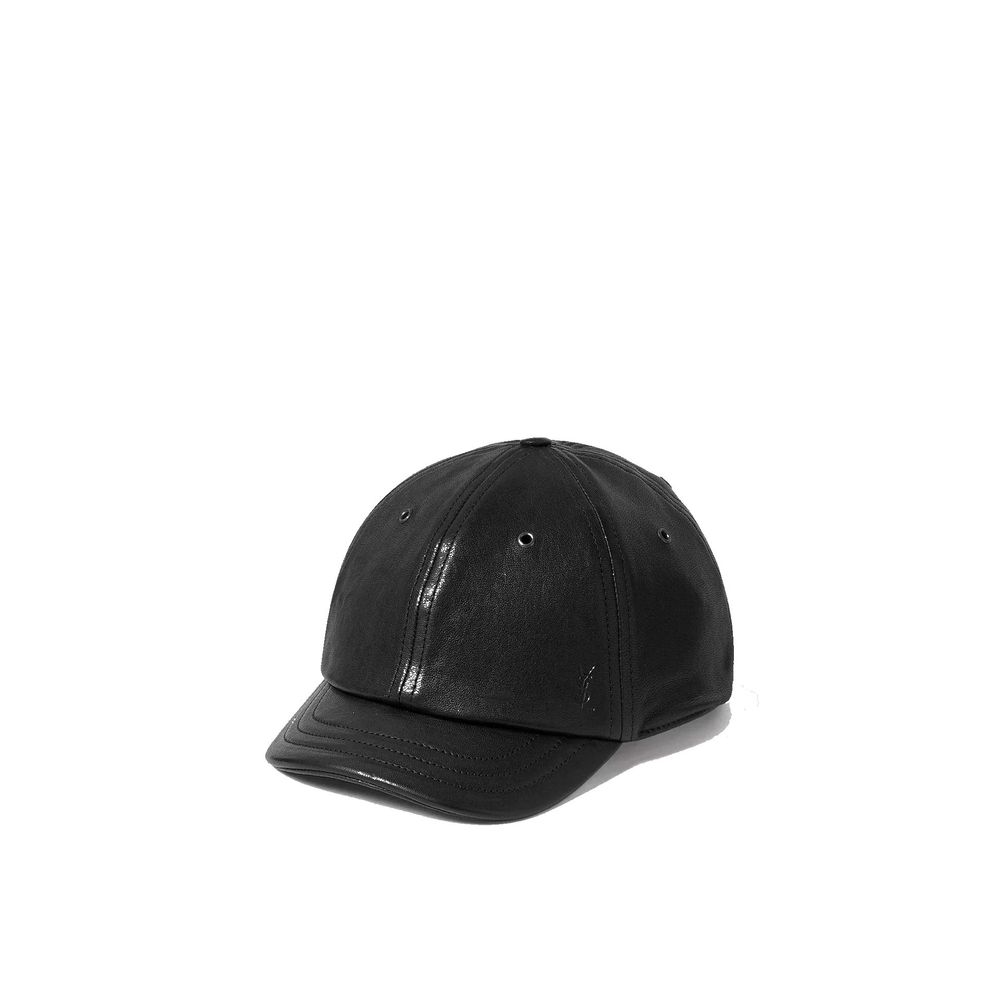 Casquette Saint Laurent Cassandre noire