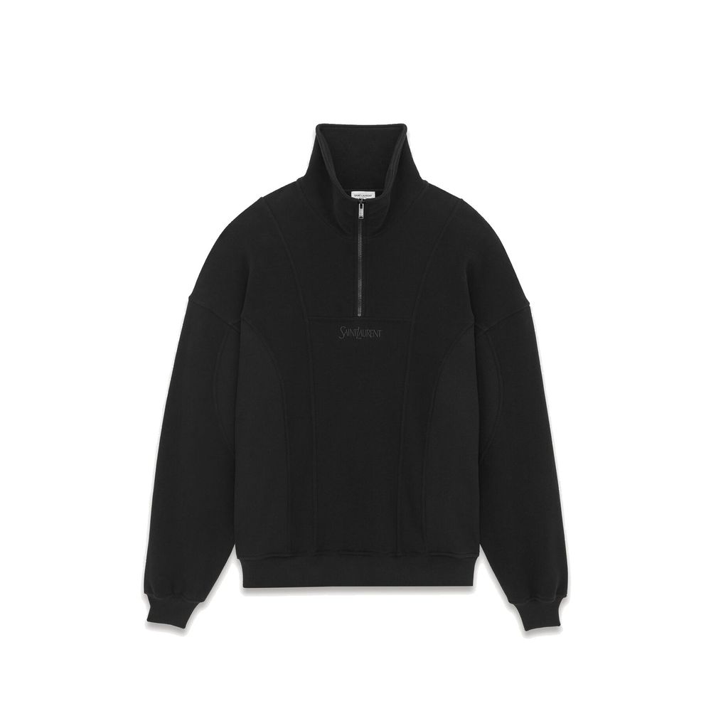 Sweatshirt Saint Laurent Cotton Fleece noir