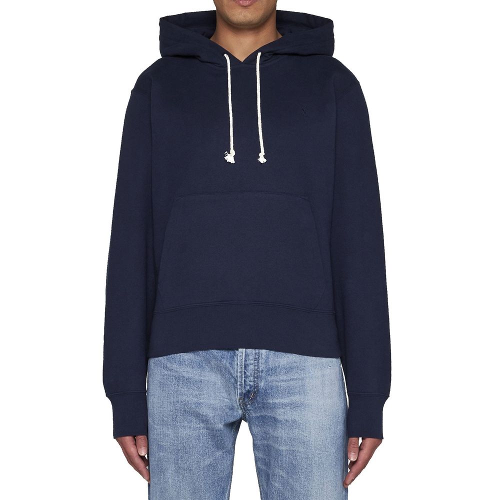 Sweat à capuche Saint Laurent bleu