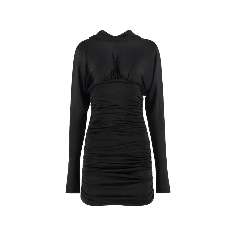 Robe Saint Laurent Cowl Back noire