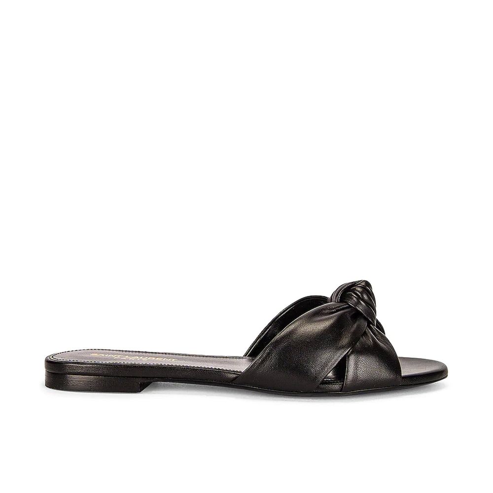 Sandales Saint Laurent cuir noires
