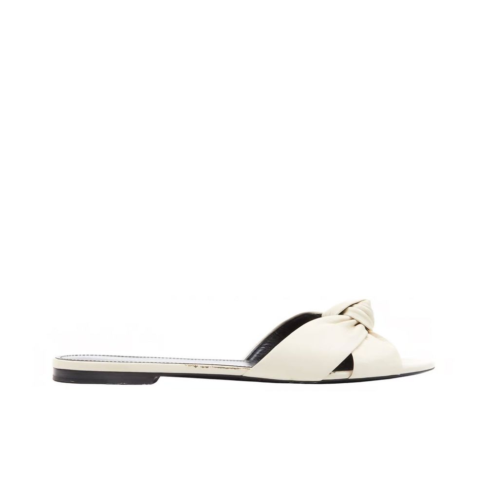 Sandales Saint Laurent en cuir noires