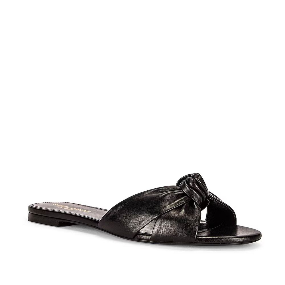 Sandales Saint Laurent cuir noires