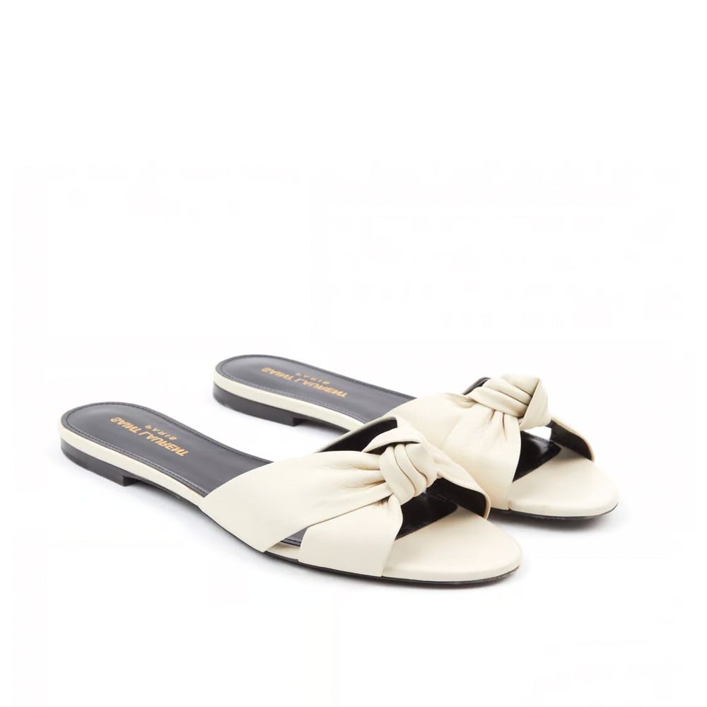 Sandales Saint Laurent en cuir noires