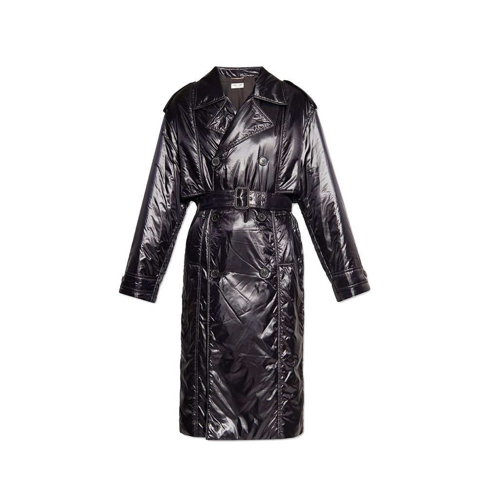 Manteau Saint Laurent Matelassé noir