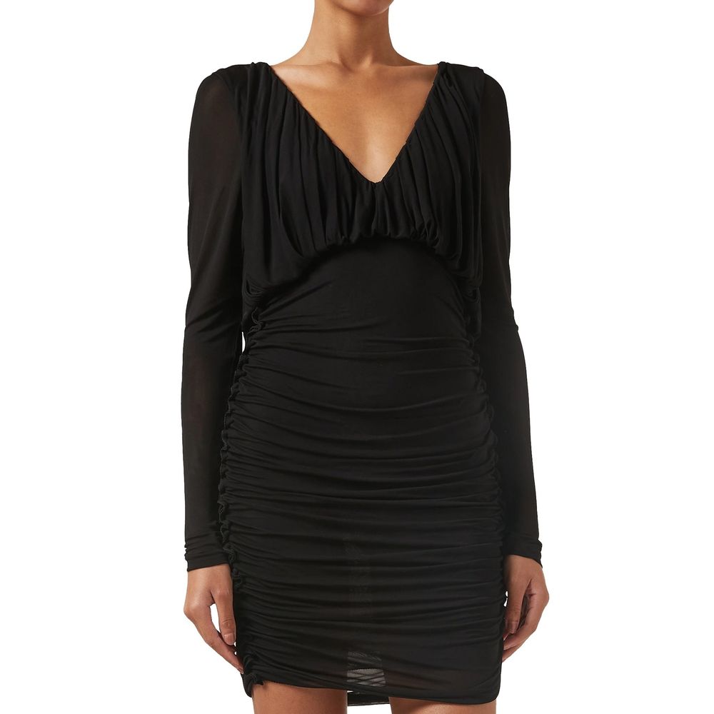 Robe Saint Laurent Mini Drapée noire