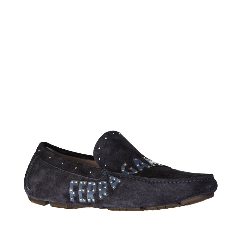 Loafers Andren en cuir noir