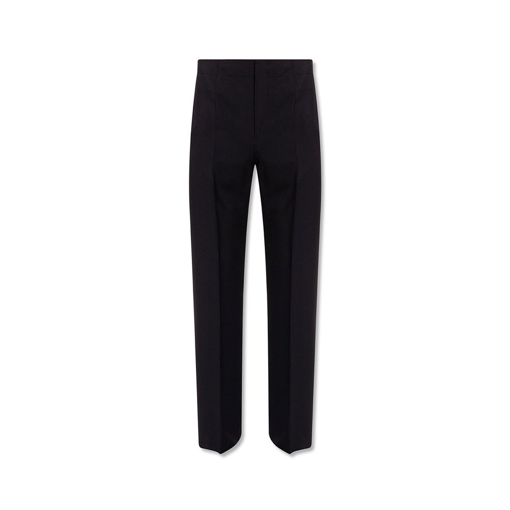 Pantalons en soie et coton italiens beiges