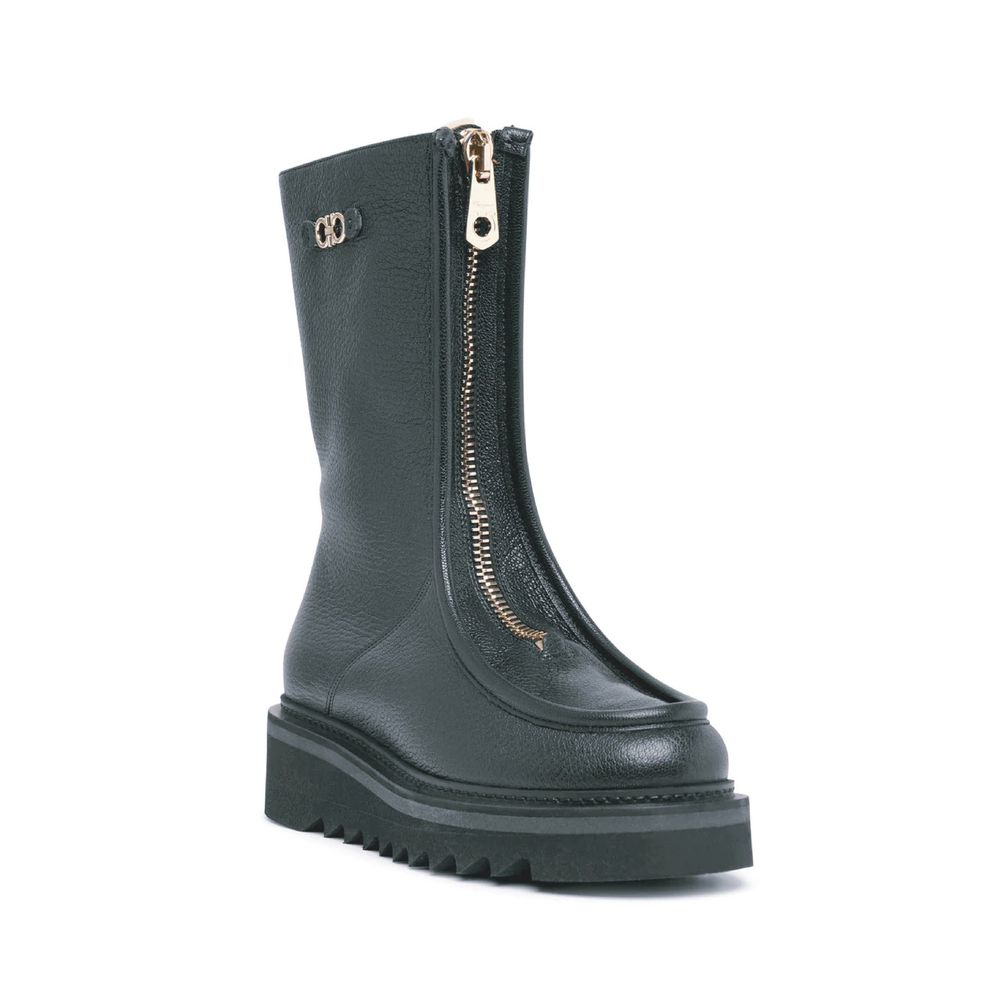 Bottines Eurialo en cuir noires