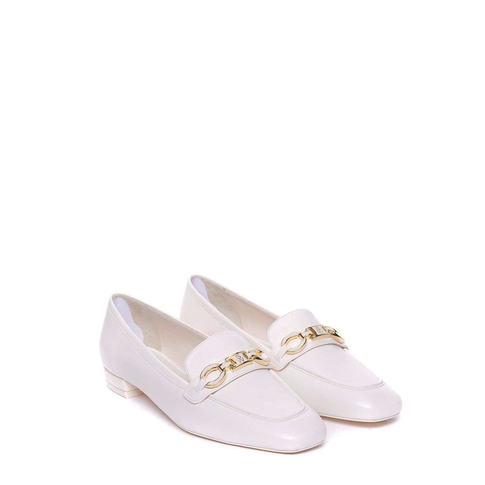 Loafers Signature Square en cuir noir