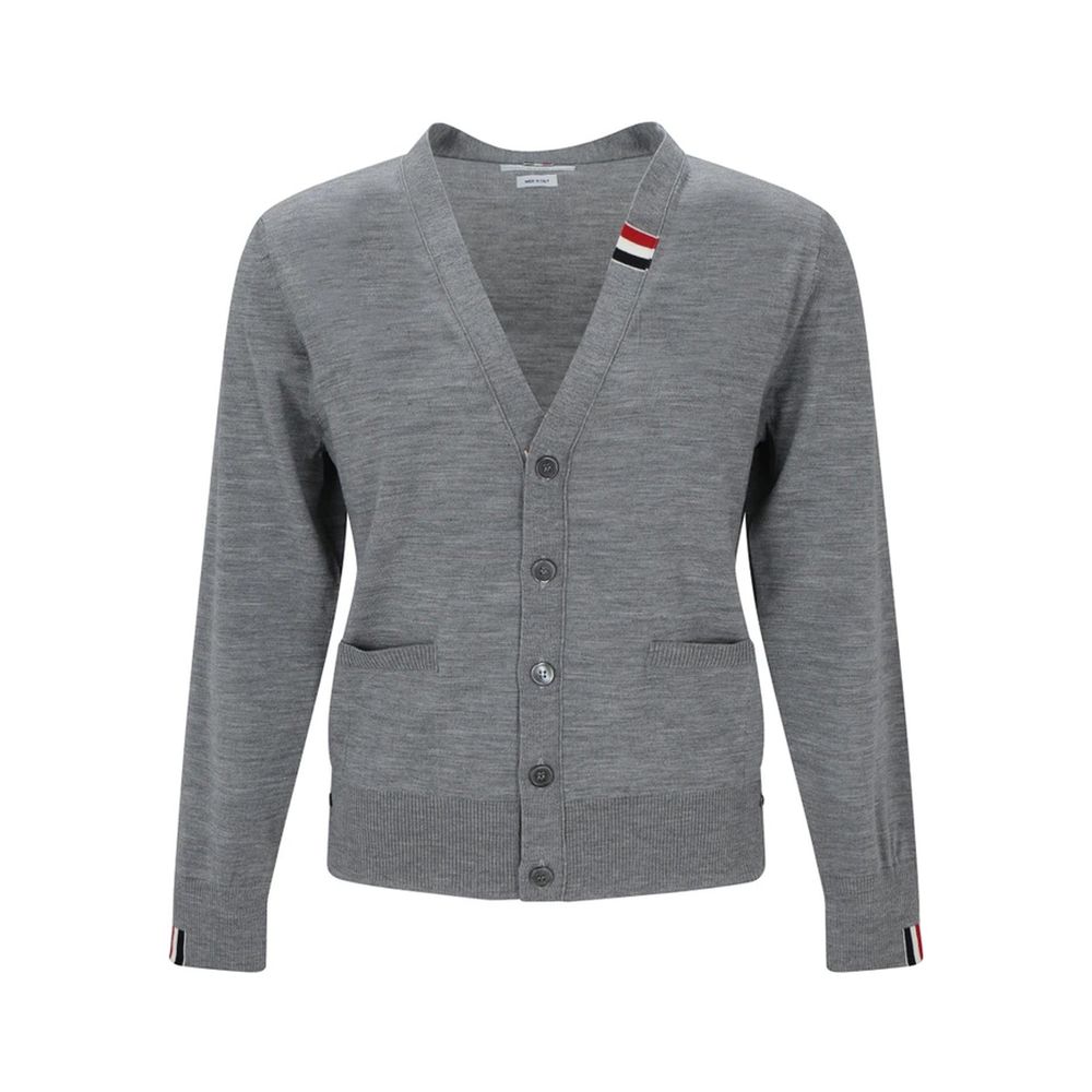 Cardigan gris 100% laine vierge