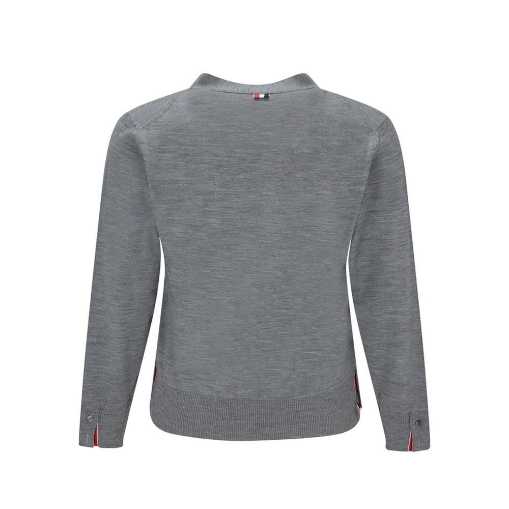 Cardigan gris 100% laine vierge