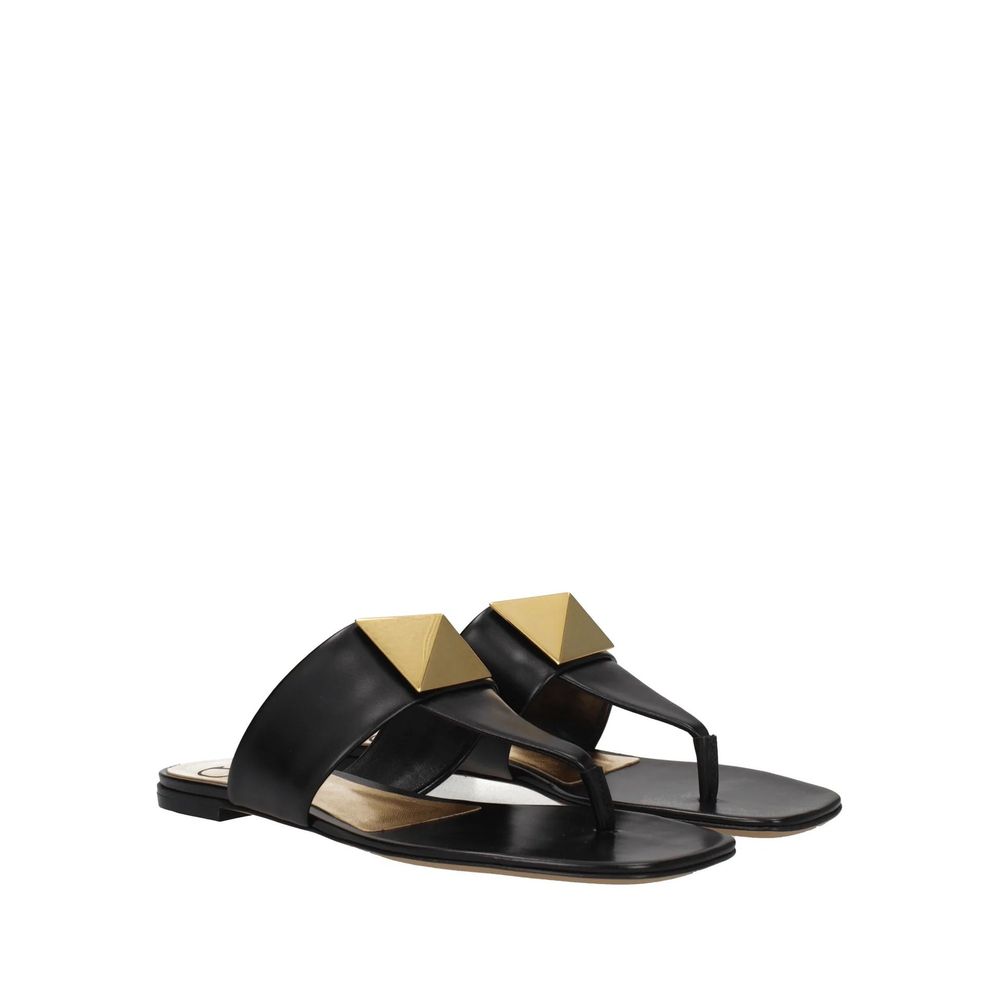 Sandales en cuir One Stud brunes
