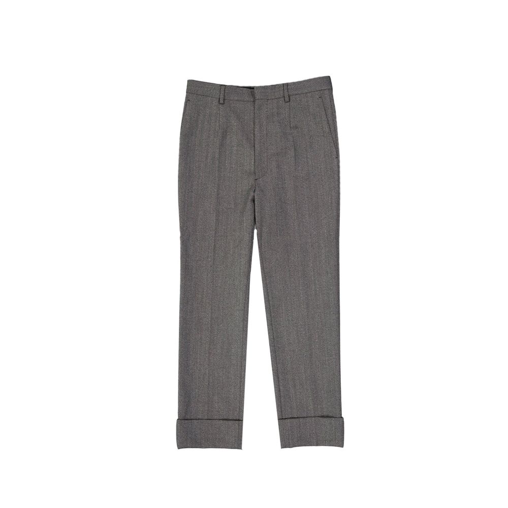 Pantalons 100% laine semi-doublés beiges