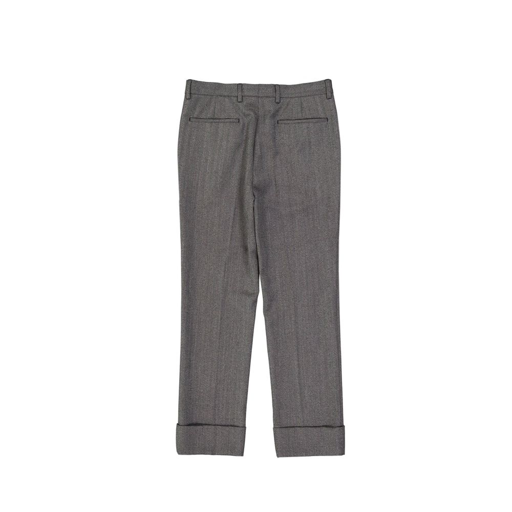 Pantalons 100% laine semi-doublés beiges