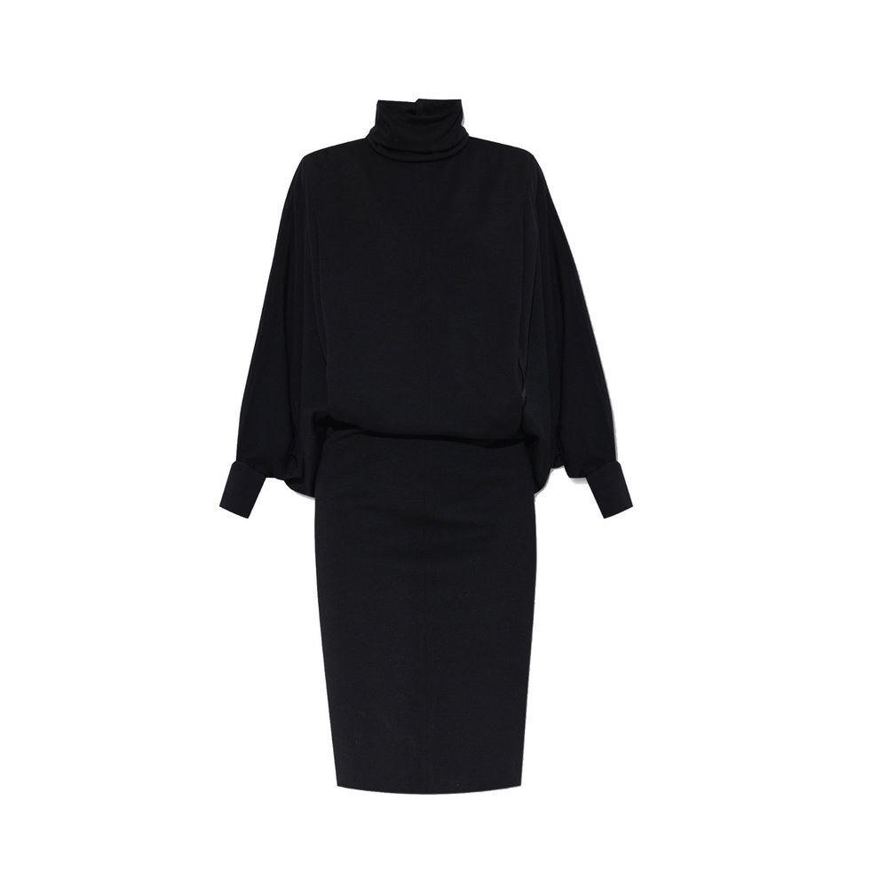 Robe Saint Laurent col montant noire