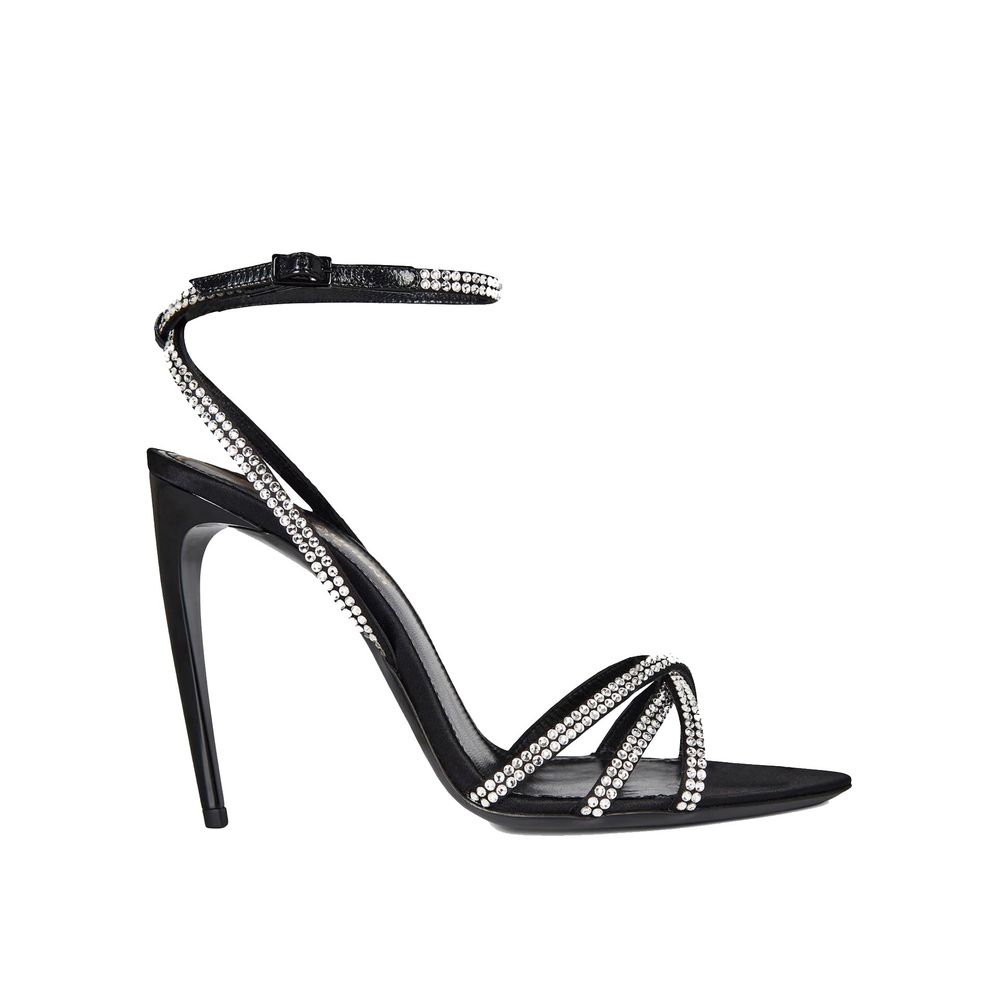 Sandales Saint Laurent Ava noires