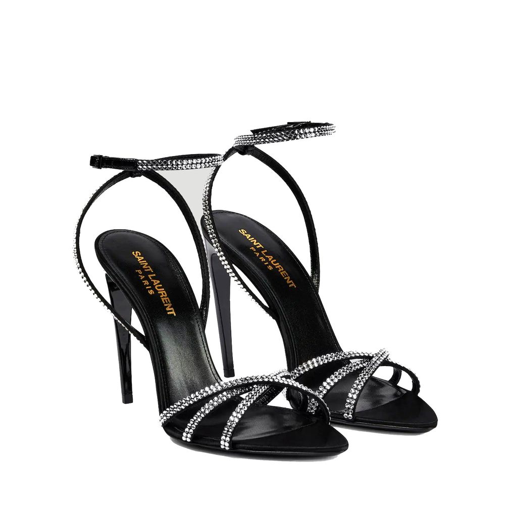 Sandales Saint Laurent Ava noires