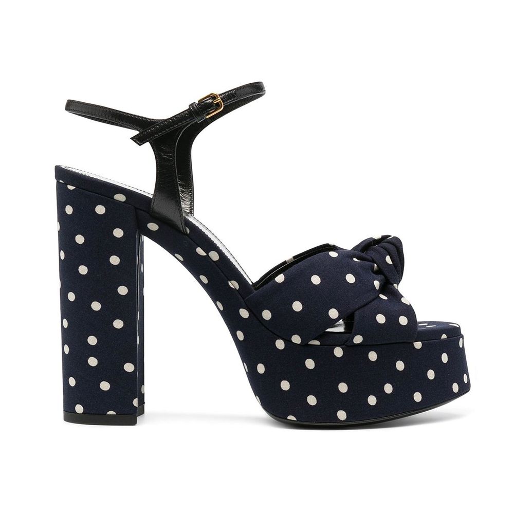 Sandales Saint Laurent Bianca à pois