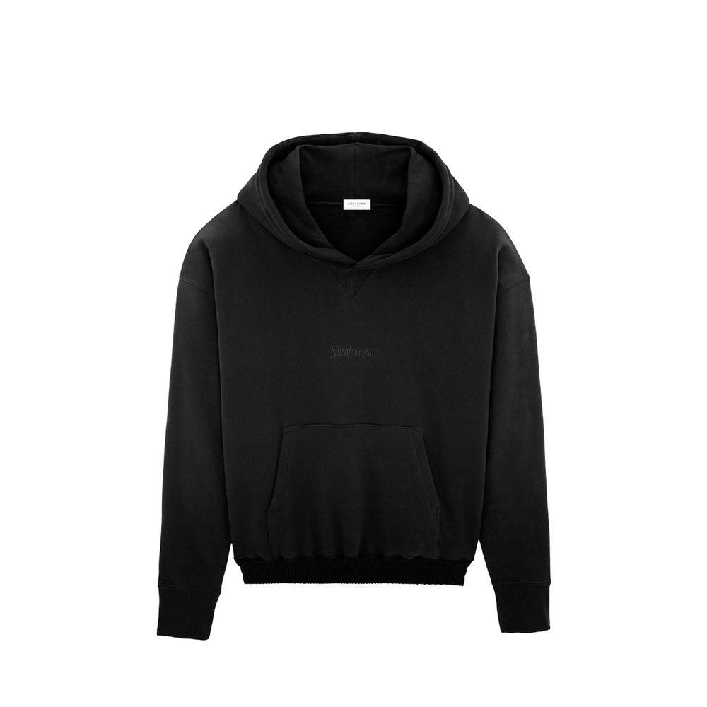 Sweat à capuche Saint Laurent noir