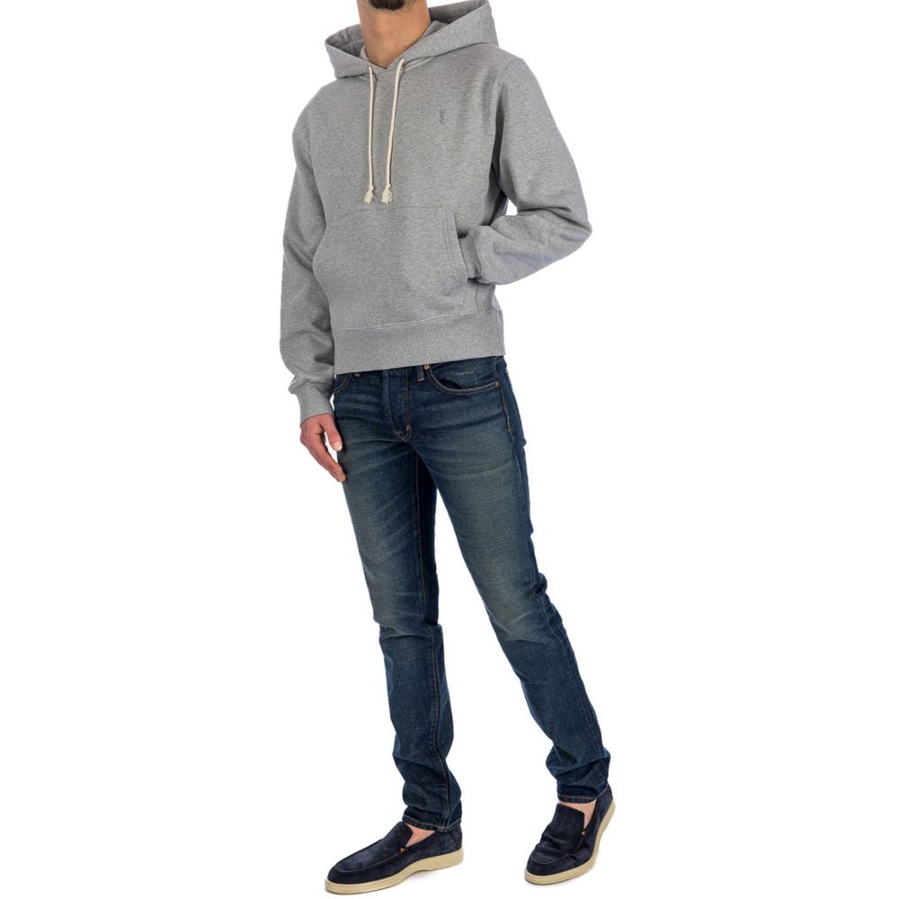 Sweat à capuche Saint Laurent gris