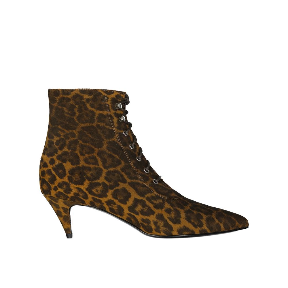 Bottines Saint Laurent Kiki imprimé léopard